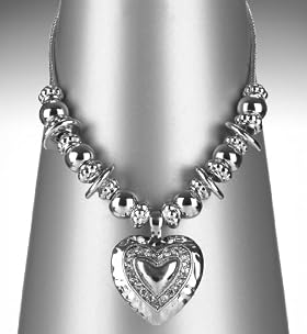 Per Una Diamant&eacute; Heart Pendant Necklace