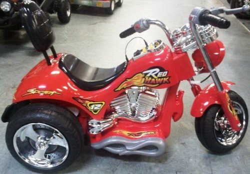 red hawk 12 volt battery atv kid's motorcycle