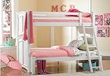 Disston Twin/Full Bunk Bed in White