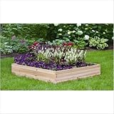 Suncast WGB48 48-Inch by 48-Inch Cedar Wood Raised Garden Kit