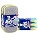 MR. SIGA Dual Action Scrubbing Sponge, Pack of 6, Size:15x8.5x2.3cm