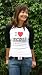 I Love Tofu Women's White/Black Baseball T-Shirt