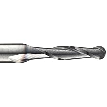Niagara Cutter CB230 Carbide End Mill, General Purpose, TiAlN Coated, 2 Flutes, Ball End