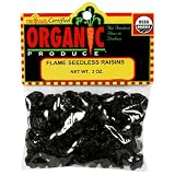 Melissa's Dried Raisins, Flame Seedless, 3-Ounce Bags (Pack of 12)