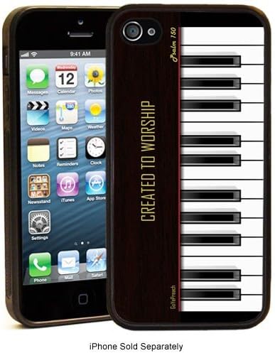 Created To Worship Piano iPhone 5/5s Rubber Case - Christian Theme - Bible Verse Psalm 150
