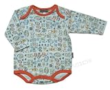 Robot Print Long Sleeve Onesie