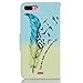 JanCalm for iPhone 7 Plus Case, iPhone 8 Plus Case [Wrist Strap][Kickstand][Card/Cash Slots] Pattern Premium PU Leather Wallet Case Flip Cover for iPhone 7/8 Plus (5.5 Inch) + Crystal Pen (Bird)