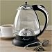Capresso 259.03 H2O Plus Glass Water Kettle, Polished Chrome