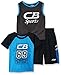 CB Sports Little and Big Boys' 3 Piece Performance T-Shirt, Tank, and Short