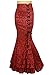 (XS, SM, LG, 18, 20, 22 or 26) Shimmery Night in London - Red Gothic Steampunk Stitched Jacquard Skirt