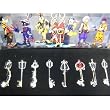 Kingdom Hearts II Keyblade Pendant Necklace Set 2 Sora
