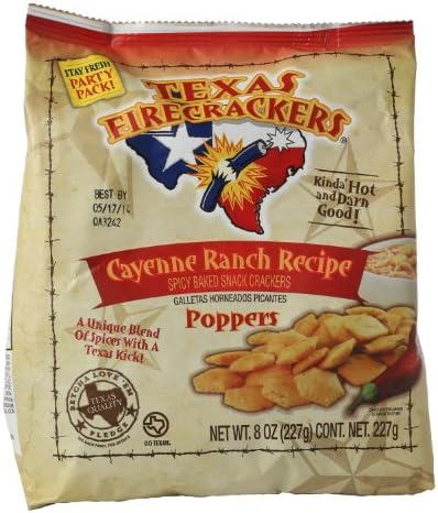 Four 8oz. Bags of Cayenne Ranch Recipe Poppers