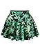 Pink Queen Women Girls Casual High Waist Stretch Waist Flared Pleated Mini Skirt