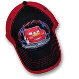 Disney Pixar Cars Lightning Mcqueen Red and Black Boy's Baseball Cap Hat