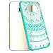 SmartLegend Cute Galaxy S7 Edge Case, Slim Fit IMD Ultra Hybrid Dual Layer Clear with Lace Mandala Floral Pattern Shockproof Protective Samsung Galaxy S7 Edge Case for Women Girls- Mint Green