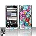 Rubberized Silver Purple Blue Yelow Pink Wave Flower Polka Snap on Design Case Hard Case Skin Cover Faceplate for Verizon Motorola Droid 2 A955