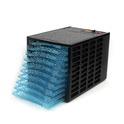 Food Dehydrator Home Commercial Large 10 Trays Quiet fan Black OL026