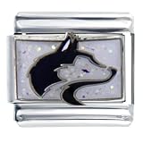 Washington Husky Glitter Licensed Italian Charms Bracelet Link