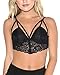 iHeartRaves Black Noir Lace Strappy Bralette Crop Top