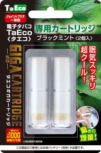 電子タバコ TaEco(タエコ)GIGA ギガカートリッジ ブラックミント 2個入
