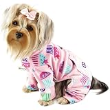 Peace Signs and Cupcakes Fleece Turtleneck Dog Pajamas/Bodysuit Sizes: Large