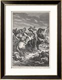 Pyrrhus King of Epirus Invades Italy and Inflicts a Thumping Defeat on the Romans at Heraclea Framed Art Poster Print by L. Stefanoni, 24x32