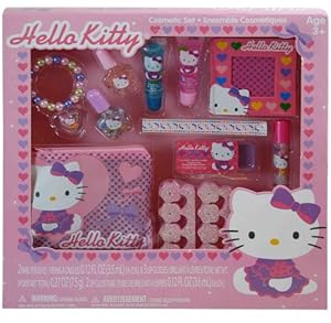 Kitty Makeup on Amazon Com Hello Kitty Cosmetic Set Toys Games