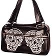Retro Vinyl "Sugar Skull" Day Bag with Tattoo Inspired Artwork