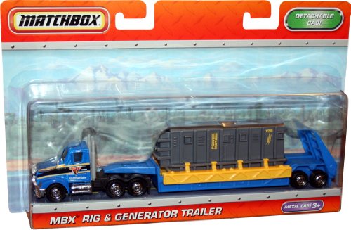 MBX RIG & GENERATOR TRAILER * POWER BROTHERS * Matchbox MBX Super Convoy Die-Cast Vehicle * Detachable Cab *