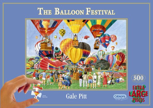 Childrens Toyshop  Toys : Gibsons Puzzle - The Balloon Festival (500 large pieces)