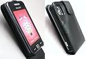 EMARTBUY SAMSUNG S5230 TOCCO LITE FLIP CASE COVER WITH BUILT IN PHONE HOLDER BLACK