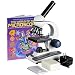 AmScope 40X-1000X Coarse & Fine Student Compound Microscope + 25 Prepared Slides & Book