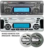 Boss Audio MR2020G Marine CD Receiver with Waterproof Front Panel and Wired Remote Control (Graphite)