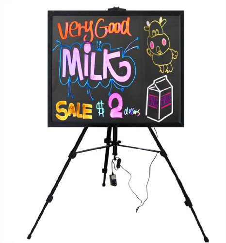 Discount menu board Light Up Menu Boards LED writing Board open sign portable advertising