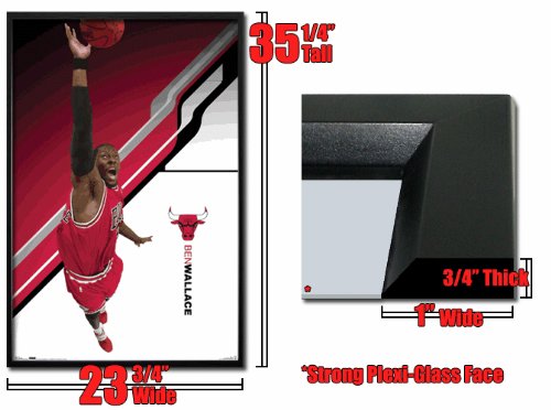 Framed Chicago Bulls Ben Wallace Wall Poster Fr4150