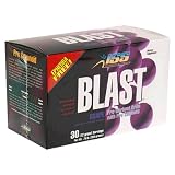 ISS Blast Pre-Workout Drink with Pro Cosanoid, Grape, 30 Servings