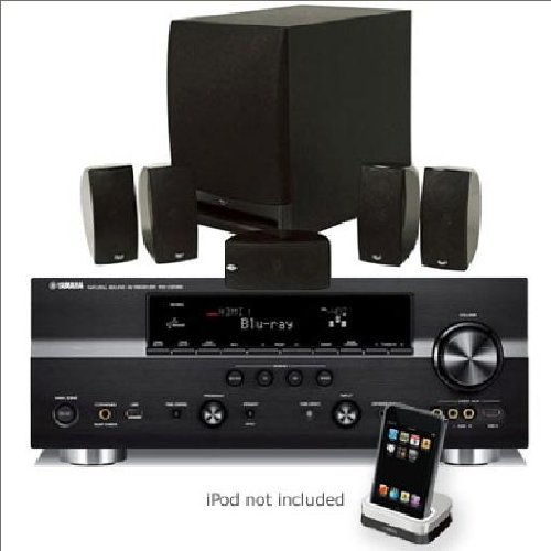 Yamaha RX-V2065BL Receiver, YDS11SL iPod Dock And Klipsch HDT1000 SpeakersBundle