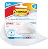 Command BATH14-ES Soap Dish with 2 Mounting Bases and 2 Medium Strips, White