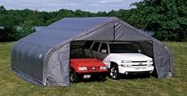 Shelter Logic Double Wide Peak Style Shelter 22x20x10' h.