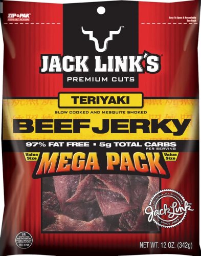 Jack Links Beef Jerky, Teriyaki Flavor, 12-Ounce Units (Pack of 2) by Jack Links