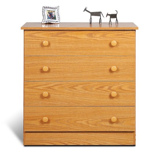 Prepac OBHD-3031-4 4 Drawer Chest Oak