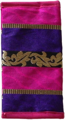 Handmade Silk Phone Case for iPhone 5S/5C/5/4S/4 in Vibrant Color, 6 Inch By 3.25 Inch (Pink)