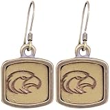 NCAA Southern Miss Golden Eagles Gold Leather Earrings