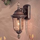 IMAGE OF Minka Lavery Outdoor ML-8750-161 Montanero 1lt Wall Mount Mossoro Walnut with Silver