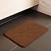 Soft Non Slip Absorbent Bath Rugs,Memory Foam Bath Mats by DocBear (Brown,Size: W 17