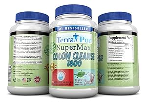 Detox Colon Cleanse By Terrapur, Super Max Colon Cleanse 1800, If You're Looking to Shed the Pounds Then This Amazing Detox Cleanse Is What You Need, Flush Harmful Waste and Remove Stubborn Belly Fat, Lose Weight and Feel Lighter and Healthier, Manufactured in a GMP Certified Organic Facility, Potency and Purity Guaranteed!! Launch Special Price!!