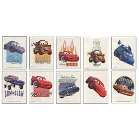 Disney Pixar Cars Tattoos - Set of 10 Tats