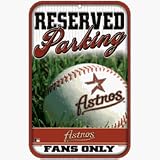 Houston Astros Baseball Style Reserved Parking Sign