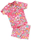 Produkt-Bild: Playshoes M&auml;dchen Badehose, gebl&uuml;mt UV-Schutz 50+ Badeset 2 tlg. Flora pink mit bunten Blumen 461012