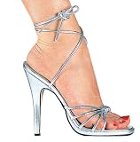 5 Inch Sexy Strappy Shoe Womens High Heel Sandal Silver 51AZkFx1hcL. SL160 5 Inch Sexy Strappy Shoe Womens High Heel Sandal Silver